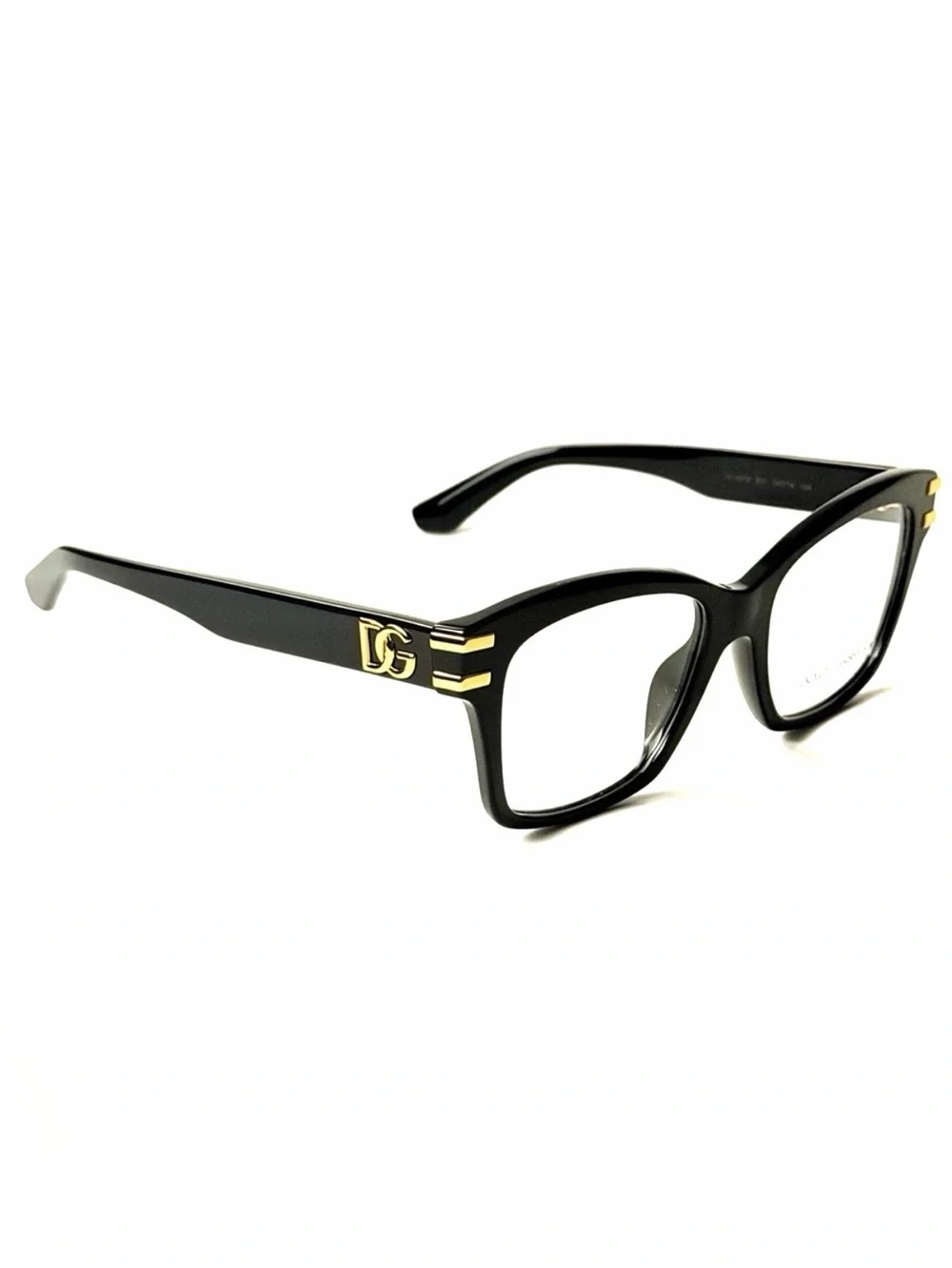 Dolce and Gabbana DG 3419 501 Black with Gold Authentic New Eyeglasses